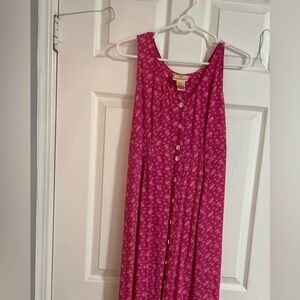 April Cornell Pink Floral Dress